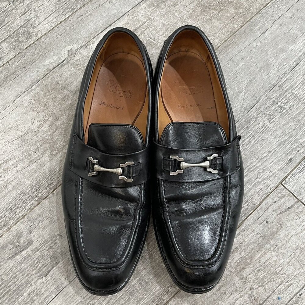 Allen Edmonds Heathwood Black Horsebit Leather Loafer Shoes 51199 Size 11.5 E